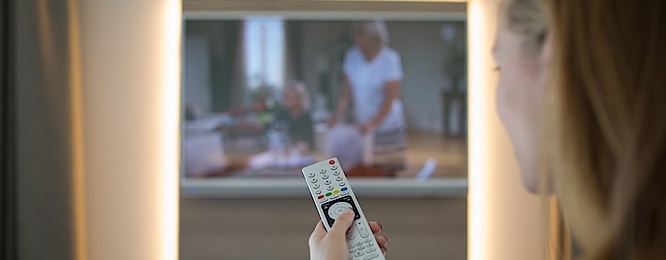 TV-Empfang bei Werner Centner in Hanau